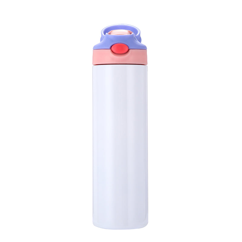 20oz Case (25 UNITS) 600Ml Sublimation Cup Insulated Water Bottle, with Straw and Lid, Sublimation Water Bottle Blank