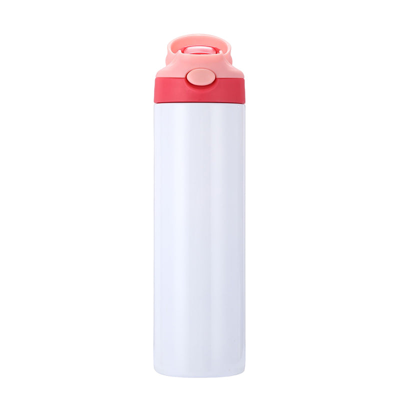 20oz Case (25 UNITS) 600Ml Sublimation Cup Insulated Water Bottle, with Straw and Lid, Sublimation Water Bottle Blank