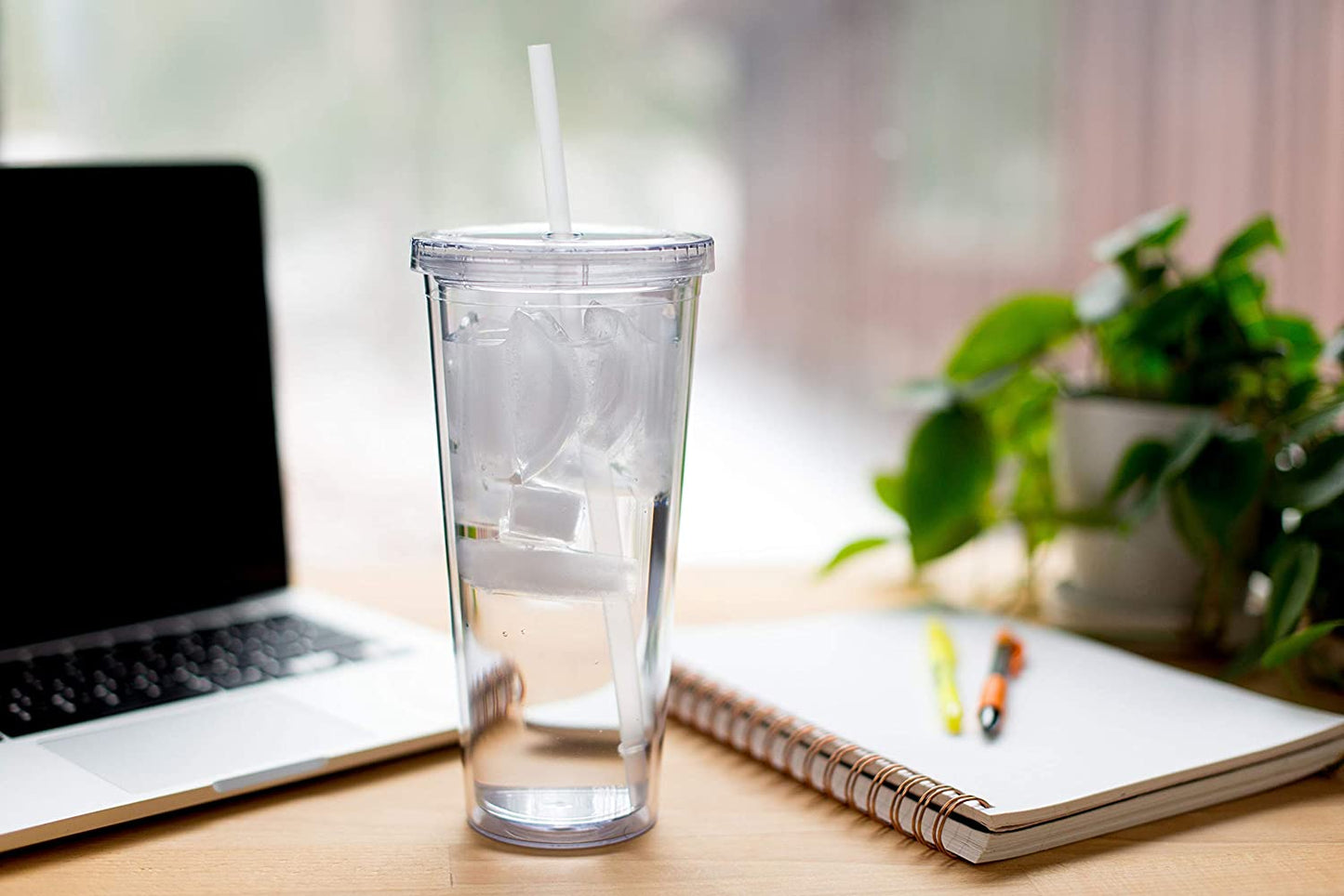 22oz Plastic Tumbler Double Wall Acrylic Insulated Cone Tumblers