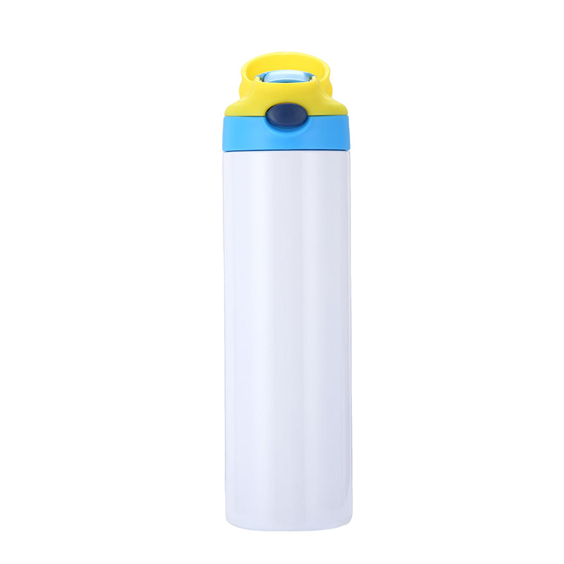 20oz Case (25 UNITS) 600Ml Sublimation Cup Insulated Water Bottle, with Straw and Lid, Sublimation Water Bottle Blank