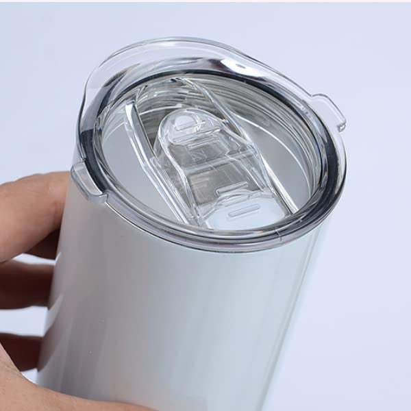 15oz Case (30 UNITS) Sublimation Tumbler Blank Flat Bottomed, Stainless Steel Double-layer Insulation with Cover, Independent Box