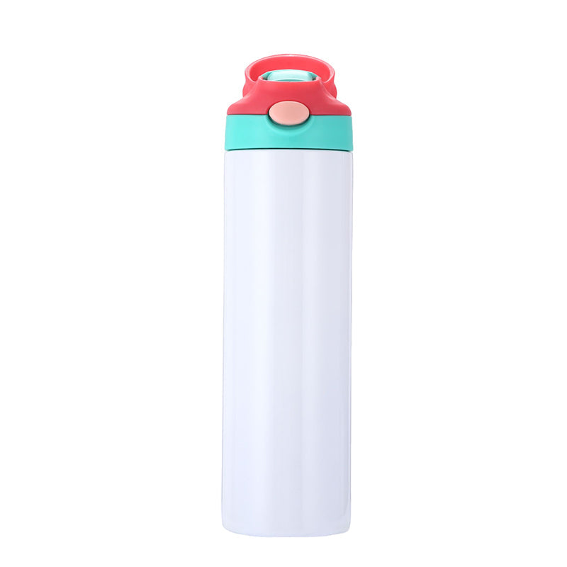 20oz Case (25 UNITS) 600Ml Sublimation Cup Insulated Water Bottle, with Straw and Lid, Sublimation Water Bottle Blank