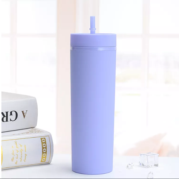 16oz (30 / UNITS) Skinny Matte Pastel Colored Acrylic Tumblers