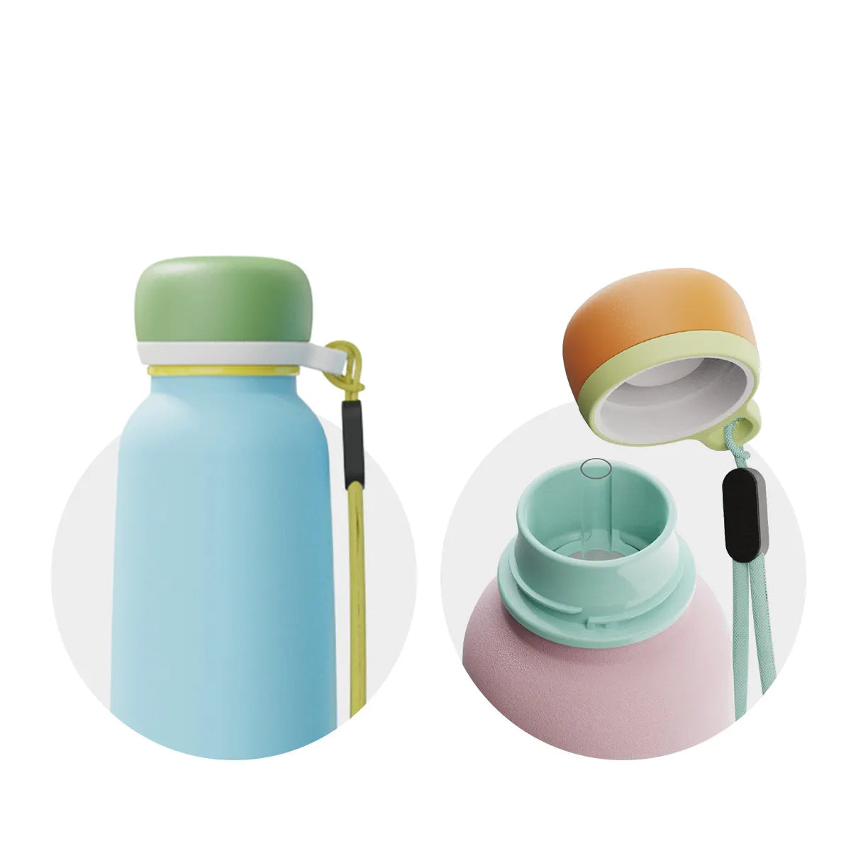 25Pack of 18oz Insulated Water Bottle Stainless Steel with Straw, Leak proof, Bisphenol A Free, Double Wall Vacuum, Can Maintain Low