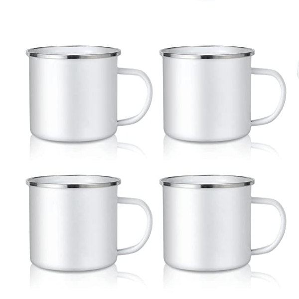 Case of 30pk 12oz Enamel Mug for Sublimation Tumbler Blank with Handle