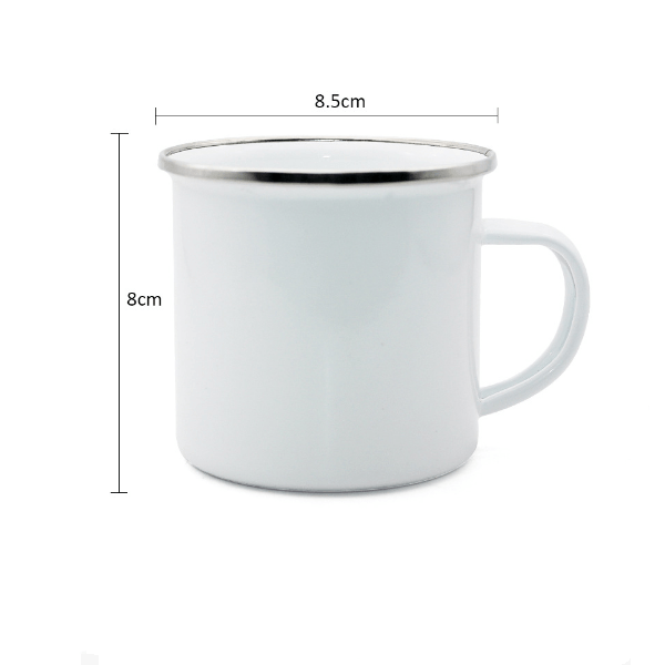 Case of 30pk 12oz Enamel Mug for Sublimation Tumbler Blank with Handle