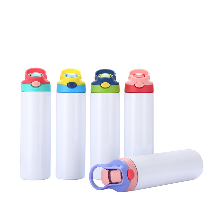 20oz Case (25 UNITS) 600Ml Sublimation Cup Insulated Water Bottle, with Straw and Lid,  Sublimation Water Bottle Blank